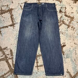 Vintage Levis Silvertab Baggy Jeans Size 40x34 Y2K Striped 2003